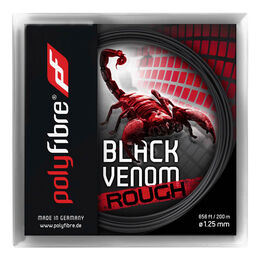 Tenisové Struny Polyfibre Black Venom Rough 12,2m schwarz